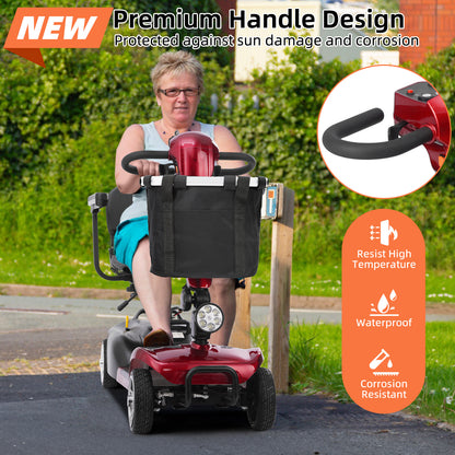 Ecomobi 4 Wheel Mobility Scooter for Adults/Seniors,15-45 Miles Folding Electric Mobility Scooter,350W Electric Powered Wheelchair Device,Long Range Power Extended Battery,Dual Baskets