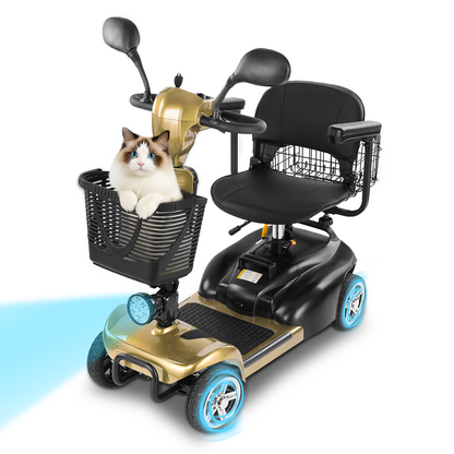 Cycmate MS06 4-Wheel Scooter for Seniors, 300lbs, 350W, 25Ah Battery, 30 Miles