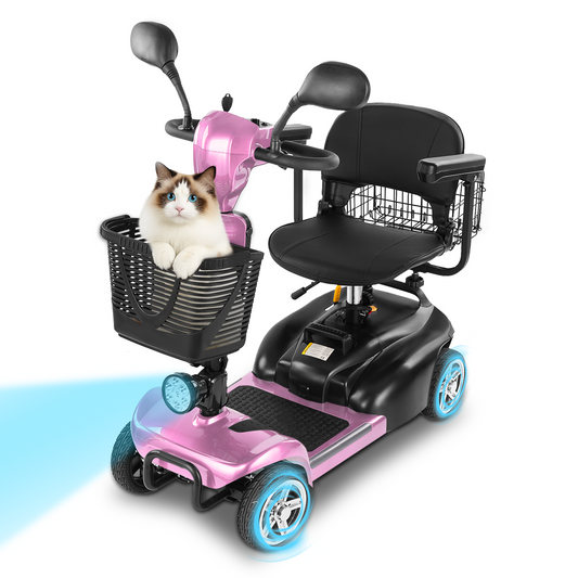Cycmate MS06 4-Wheel Scooter for Seniors, 300lbs, 350W, 25Ah Battery, 30 Miles